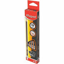 Maped Graphite High Quality Pencils with Eraser Tip - Box of 12 - 851721