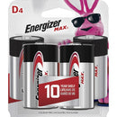 Energizer Max Alkaline D Batteries E95BP4