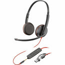 Poly Blackwire 3225 Stereo USB-C Headset + 3.5mm Plug + USB-C/A A 209747101