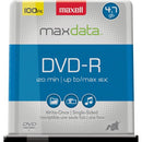 Maxell DVD Recordable Media - DVD-R - 16x - 4.70 GB - 100 / Each 638014
