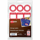 Avery Write-On Allergy Alert Labels 2380