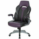 OSP Furniture Black Leather Gaming Chair ORN25PRL