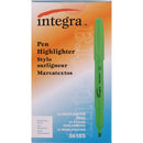 Integra Pen Style Fluorescent Highlighters 36185