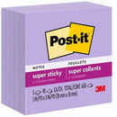 Post it Super Sticky Notes 654-5SSLV, 3 in x 3 in (76 mm x 7 6545SSLV