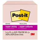Post it Super Sticky Notes 654-5SSPST, 3 in x 3 in (76 mm x  6545SSPST