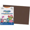 Prang Construction Paper, Dark Brown, 12" x 18" , 50 Sheets P68070001