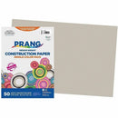Prang Construction Paper, Gray, 12" x 18" , 50 Sheets P88070001