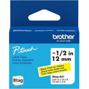 Brother P-touch BTAG-631 Black on Yellow Label Tape BTAG631
