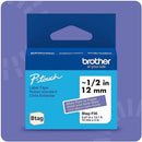Brother P-touch BTAG-F35 White on Purple Label Tape BTAGF35