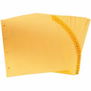 Oxford Preprinted Legal Size Tab Dividers - A-Z, Legal-Size, Buff CR217