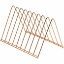 Officemate Triangular Wire File Sorter, Rose Gold 93151
