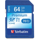 Verbatim Premium 64 GB Class 10/UHS-I (U1) SDXC - 1 Each 44024