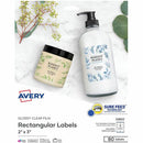Avery Glossy Clear Rectangle Labels2" x 3" 22822