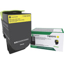 Lexmark Unison Original Laser Toner Cartridge - Yellow - 1 Each 71B10Y0