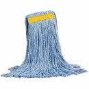 M2 Professional Swipe Cut-End Mop - Narrow Band - Blue - 24 oz MWSWC24BL