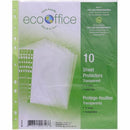 EcoOffice Sheet Protectors, 10 Pack, Clear A00326