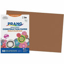 Prang Construction Paper, Brown, 12" x 18" , 50 Sheets P67070001
