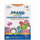 Prang Construction Paper, Bright White, 9" x 12" , 50 Sheets P87030001