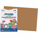 Prang Construction Paper, Light Brown, 12" x 18" , 50 Sheets P69070001