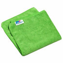 M2 Professional 2-Pack Microfiber Cloths - 14" x 14" - Green MC621GN