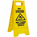 M2 Professional 24" Economy Caution Wet Floor Sign - English / Fr WF8004