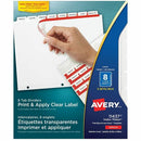 Avery Print & Apply Clear Label Dividers with Index Maker&re 11437