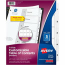 Avery Ready Index&reg; Table of Contents Dividersfor Laser a 11130