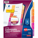 Avery Ready Index&reg; Table of Content Dividersfor Laser an 11131