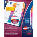 Avery Ready Index&reg; Table of Content Dividersfor Laser an 11133