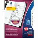 Avery Ready Index&reg; Table of Content Dividersfor Laser an 11140