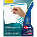Avery Print & Apply Clear Label Dividers with Index Maker&re 11436