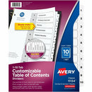 Avery Ready Index&reg; Table of Content Dividersfor Laser an 11134