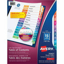 Avery Ready Index&reg; Table of Content Dividersfor Laser an 11143