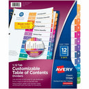 Avery Ready Index&reg; Table of Content Dividers for Laser a 11196