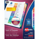 Avery Ready Index&reg; Table of Content Dividers for Laser a 11197