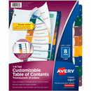 Avery Ready Index Customizable TOC Binder Dividers 11817