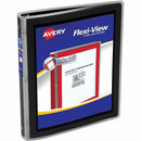 Avery Flexi-View&trade; Binder 1/2" , Round Rings, Black 15767