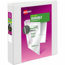 Avery Durable View Binder1-1/2" , Slant D Rings, White 17022