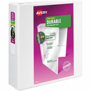 Avery Durable View Binder 3" , Slant D Rings, White 17042