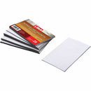 Zeus Adhesive Backed Business Card Magnets 3 1/2" x 2" 25 Pack Wh 66200