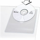 C-Line Self-Adhesive CD/DVD Poly Holders 70568