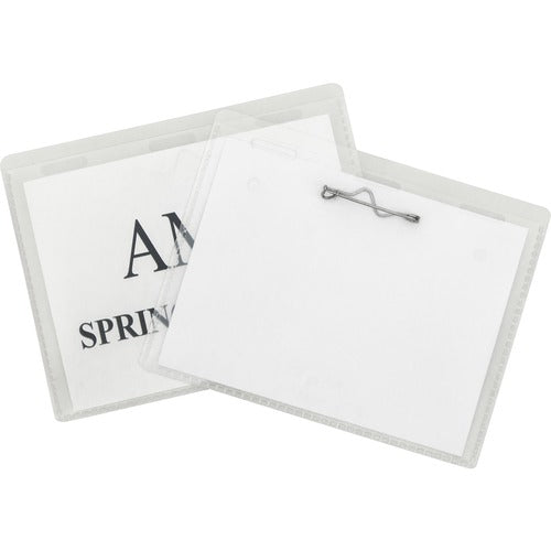 C-Line Pin Style Folded Name Badge Holders CLI94223