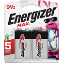 Energizer 9-Volt MAX Alkaline Batteries 522BP2