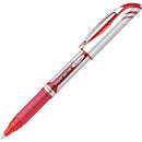 EnerGel Liquid Gel Pen, (0.7mm) Metal Tip, Capped, Red Ink BL57B