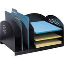 Safco 3 & 3 Combination Rack Desktop Organizers 3167BL