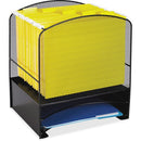 Safco Mesh Hanging File and Letter Tray Rack 3260BL