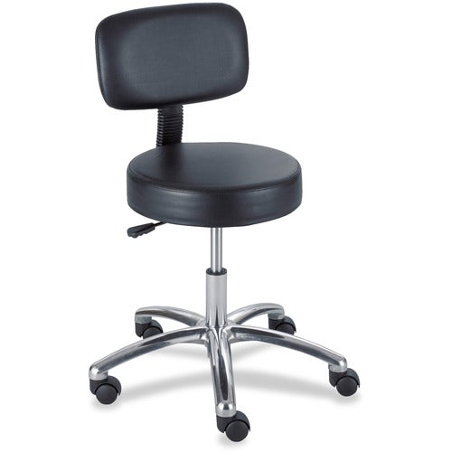 Safco 3430BL Pneumatic Lab Stool With Back SAF3430BL