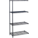Safco Industrial Wire Shelving Add-On Unit 5286BL