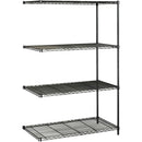 Safco Industrial Wire Shelving Add-On Unit 5295BL