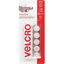 VELCRO&reg; Sticky Back 5/8in Circles White 15 Ct 90070C